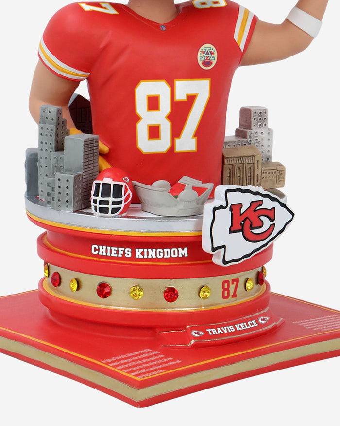 Travis Kelce Kansas City Chiefs Bust Bighead Bobblehead FOCO - FOCO.com