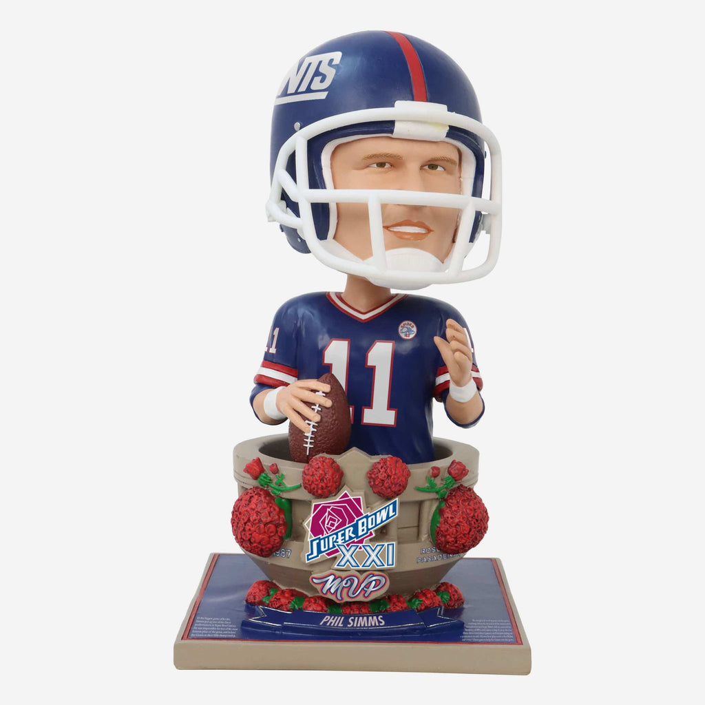 Phil Simms New York Giants Super Bowl XXI MVP Bust Bighead Bobblehead FOCO - FOCO.com