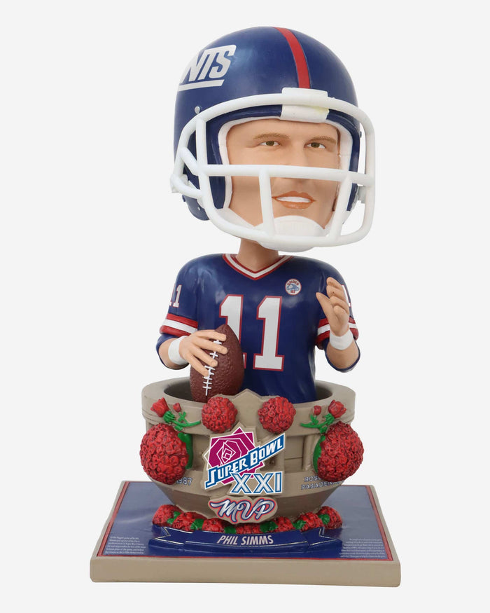 Phil Simms New York Giants Super Bowl XXI MVP Bust Bighead Bobblehead FOCO - FOCO.com