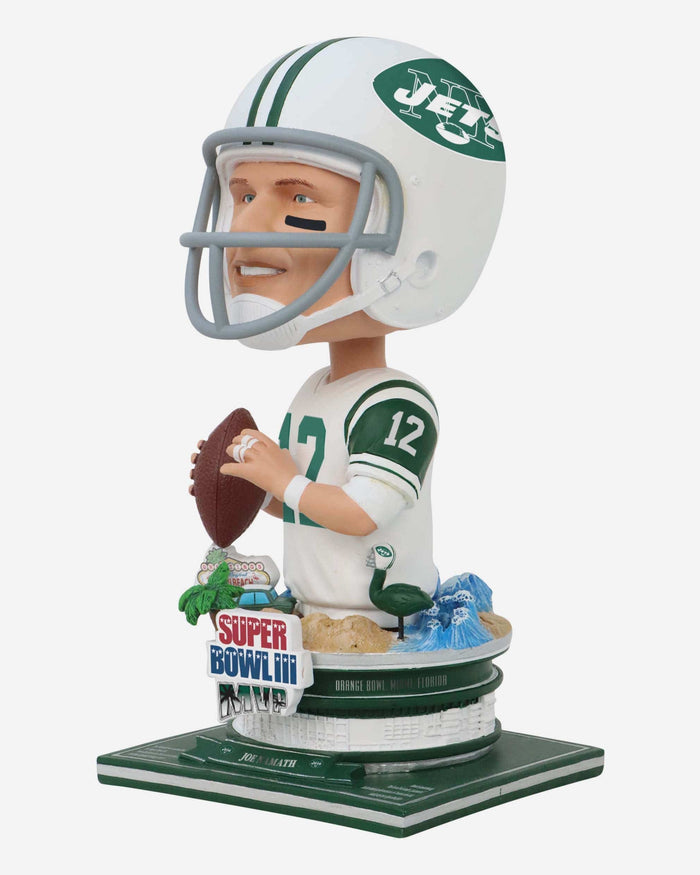 Joe Namath New York Jets Super Bowl III MVP Bust Bighead Bobblehead FOCO - FOCO.com