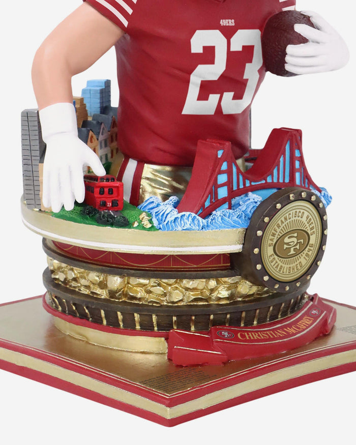 Christian McCaffrey San Francisco 49ers Bust Bighead Bobblehead FOCO - FOCO.com