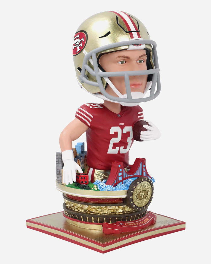 Christian McCaffrey San Francisco 49ers Bust Bighead Bobblehead FOCO - FOCO.com