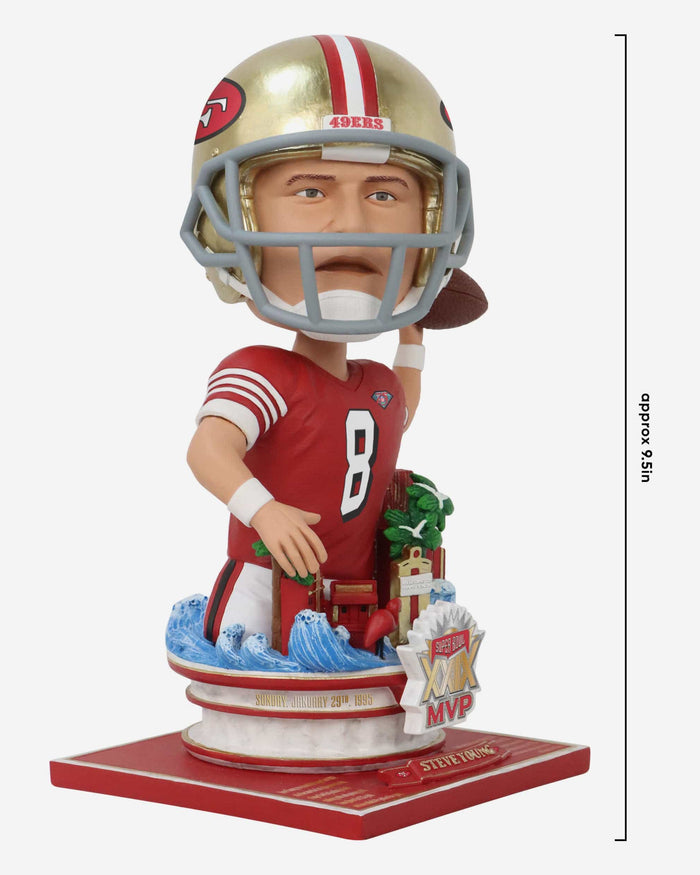 Steve Young San Francisco 49ers Super Bowl XXIX MVP Bust Bighead Bobblehead FOCO - FOCO.com