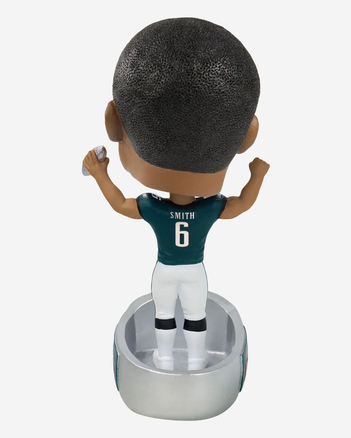 DeVonta Smith Philadelphia Eagles Super Bowl LIX Champions Ring Base Bighead Bobblehead FOCO - FOCO.com