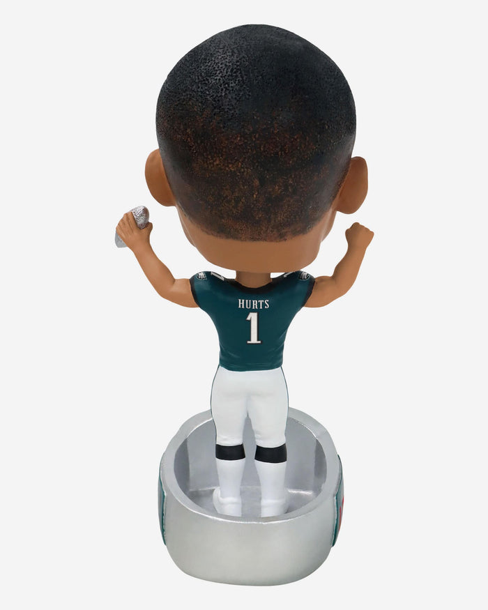 Jalen Hurts Philadelphia Eagles Super Bowl LIX Champions Ring Base Bighead Bobblehead FOCO - FOCO.com