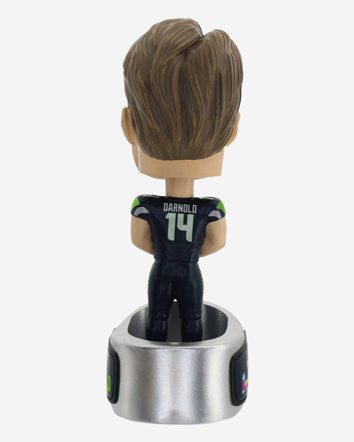 Sam Darnold Seattle Seahawks Super Bowl LX Champions Ring Base Bighead Bobblehead FOCO - FOCO.com