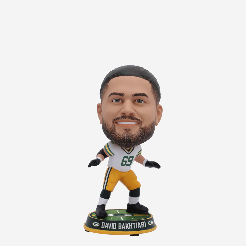 David Bakhtiari Green Bay Packers Field Stripe Mini Bighead Bobblehead FOCO - FOCO.com