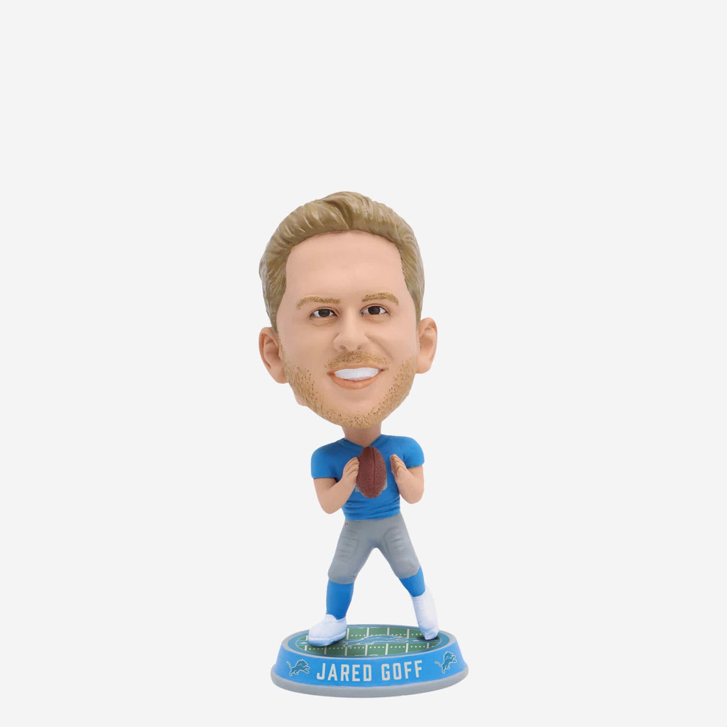 Jared Goff Detroit Lions Retro Uniform Field Stripe Mini Bighead Bobblehead FOCO - FOCO.com