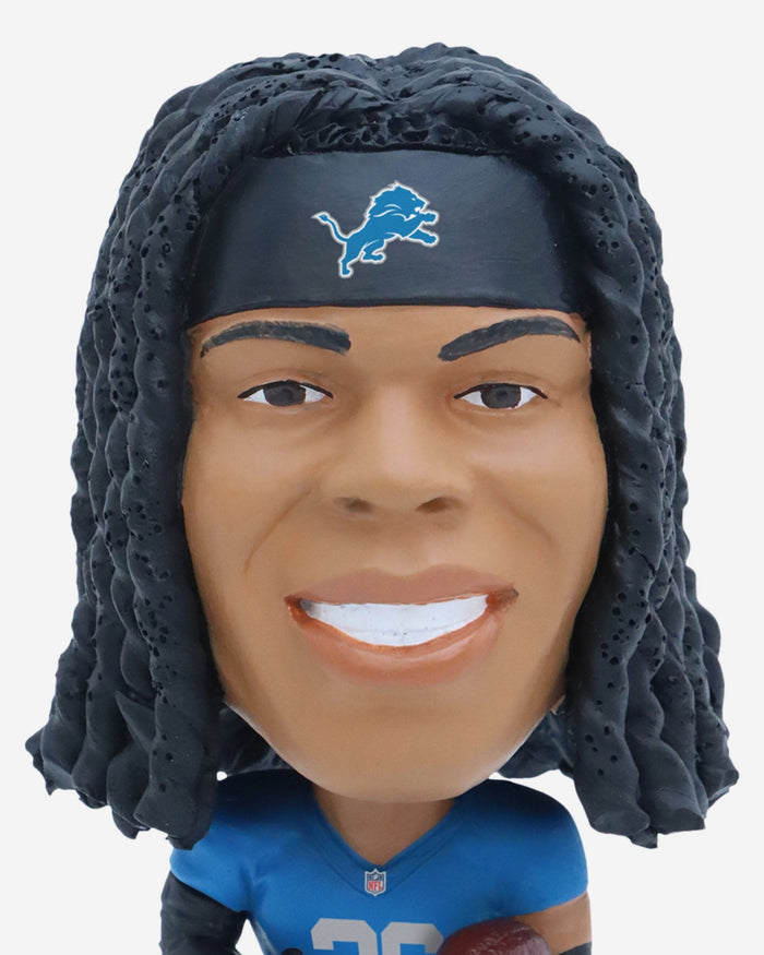 Jahmyr Gibbs Detroit Lions Retro Uniform Field Stripe Mini Bighead Bobblehead FOCO - FOCO.com