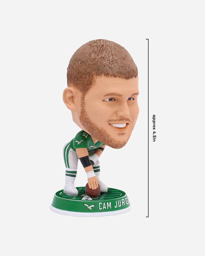 Cam Jurgens Philadelphia Eagles Kelly Green Uniform Field Stripe Mini Bighead Bobblehead FOCO - FOCO.com