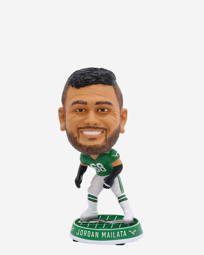 Jordan Mailata Philadelphia Eagles Kelly Green Uniform Field Stripe Mini Bighead Bobblehead FOCO - FOCO.com