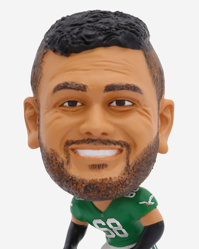 Jordan Mailata Philadelphia Eagles Kelly Green Uniform Field Stripe Mini Bighead Bobblehead FOCO - FOCO.com