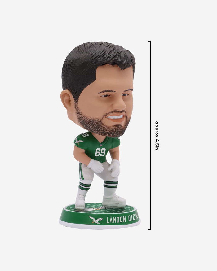 Landon Dickerson Philadelphia Eagles Kelly Green Uniform Field Stripe Mini Bighead Bobblehead FOCO - FOCO.com