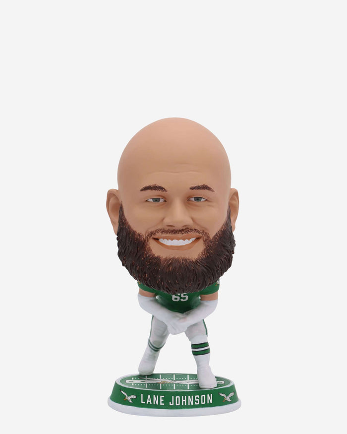 Lane Johnson Philadelphia Eagles Kelly Green Uniform Field Stripe Mini Bighead Bobblehead FOCO - FOCO.com