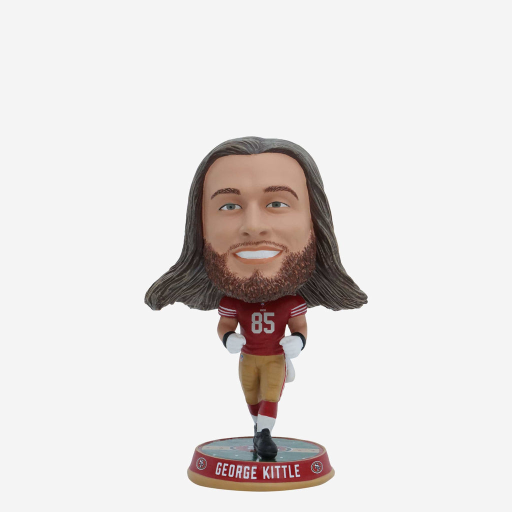 George Kittle San Francisco 49ers Field Stripe Mini Bighead Bobblehead FOCO - FOCO.com