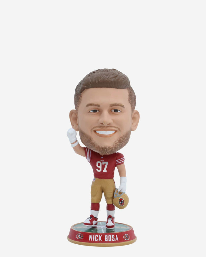 Nick Bosa San Francisco 49ers Field Stripe Mini Bighead Bobblehead FOCO - FOCO.com