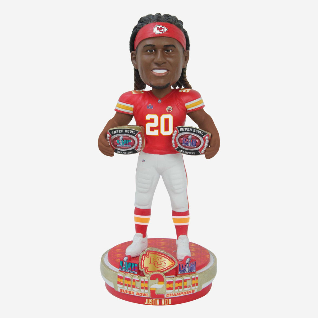 Justin Reid Kansas City Chiefs Super Bowl LVIII Champions Bobblehead FOCO - FOCO.com