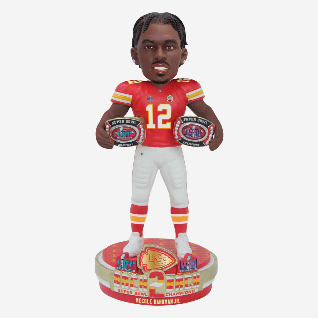 Mecole Hardman Kansas City Chiefs Super Bowl LVIII Champions Bobblehead FOCO - FOCO.com