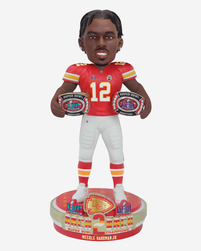 Mecole Hardman Kansas City Chiefs Super Bowl LVIII Champions Bobblehead FOCO - FOCO.com