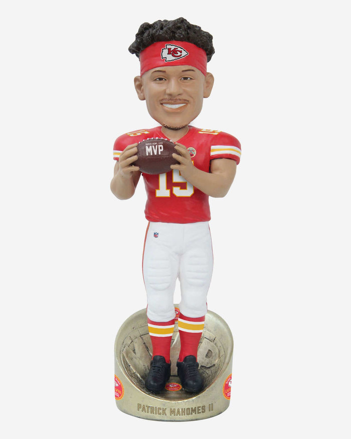 Patrick Mahomes Kansas City Chiefs Super Bowl LVIII Champions MVP Bobblehead FOCO - FOCO.com