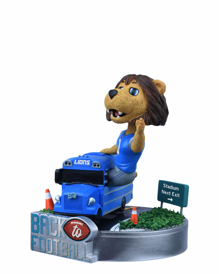 Roary Detroit Lions Back to Football Bus Mascot Mini Bobblehead