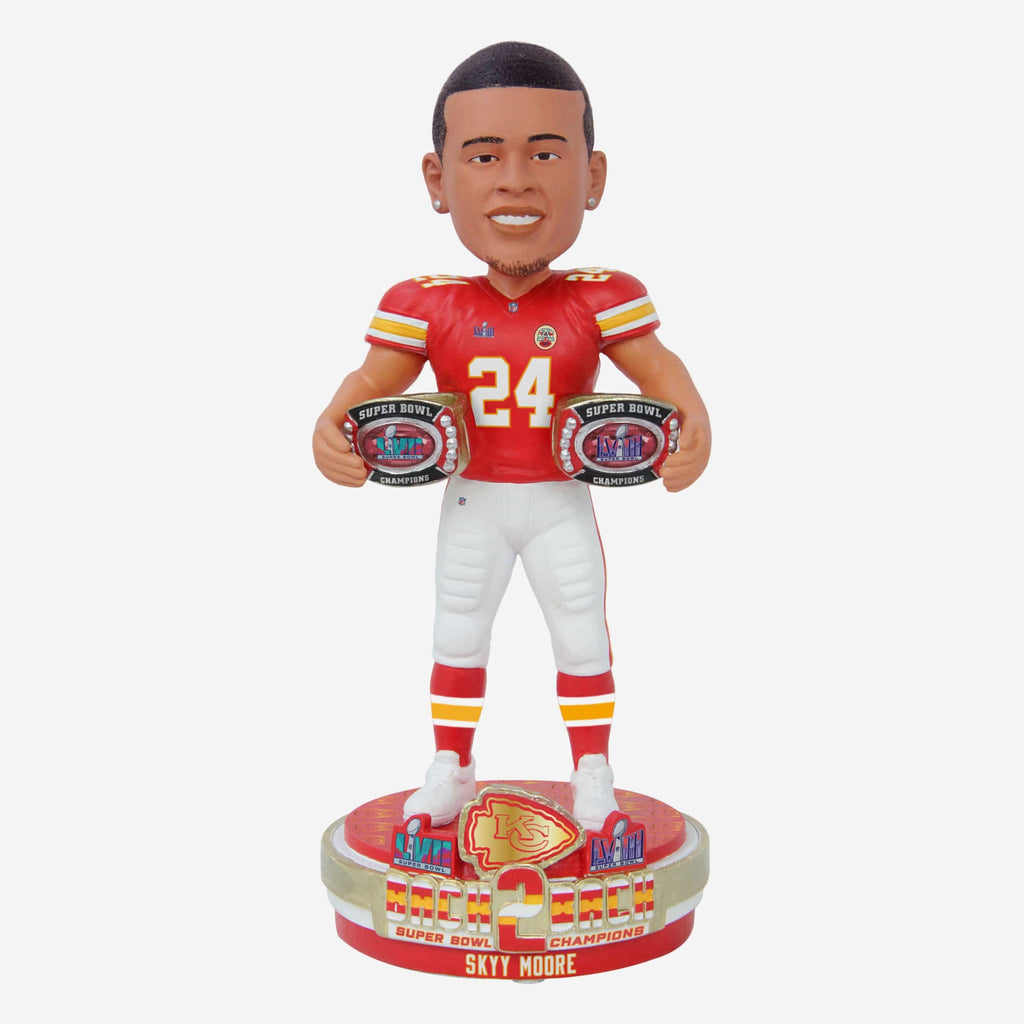 Skyy Moore Kansas City Chiefs Super Bowl LVIII Champions Bobblehead FOCO - FOCO.com