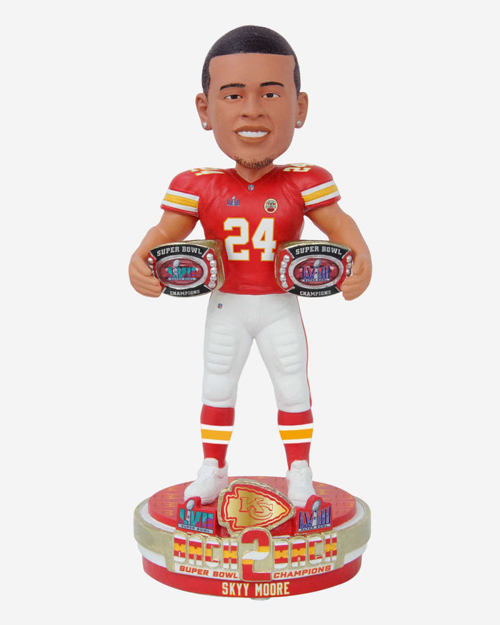 Skyy Moore Kansas City Chiefs Super Bowl LVIII Champions Bobblehead FOCO - FOCO.com