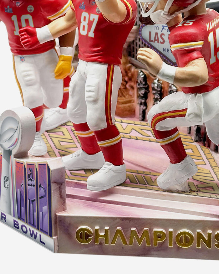 Kansas City Chiefs Super Bowl LVIII Champions Mini Bobblehead Scene FOCO - FOCO.com