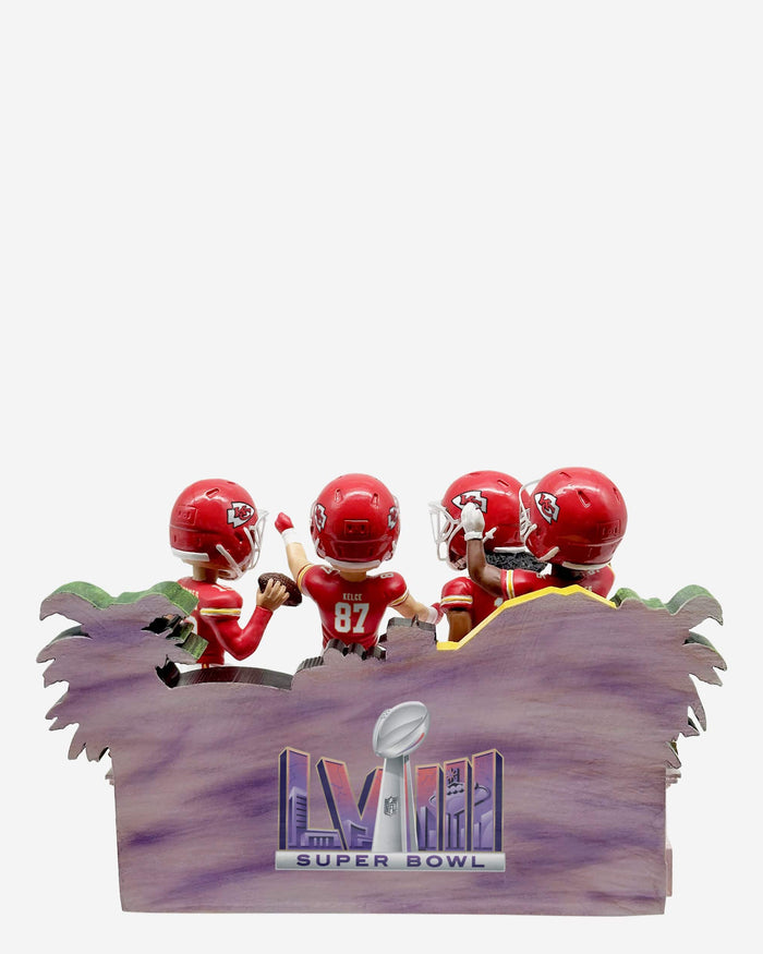 Kansas City Chiefs Super Bowl LVIII Champions Mini Bobblehead Scene FOCO - FOCO.com