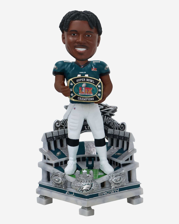 AJ Brown Philadelphia Eagles Super Bowl LIX Champions Celebration Bobblehead FOCO - FOCO.com