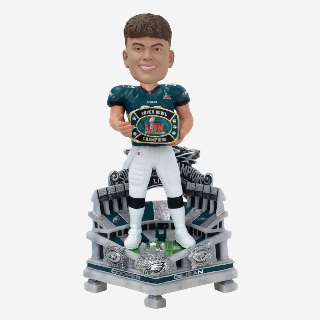 Cooper DeJean Philadelphia Eagles Super Bowl LIX Champions Celebration Bobblehead FOCO - FOCO.com