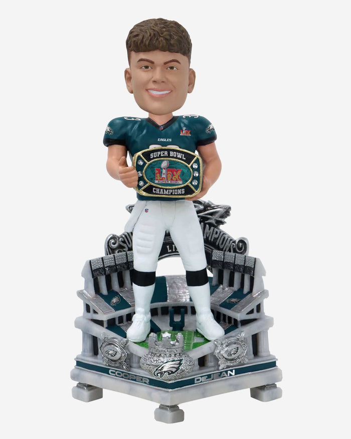 Cooper DeJean Philadelphia Eagles Super Bowl LIX Champions Celebration Bobblehead FOCO - FOCO.com