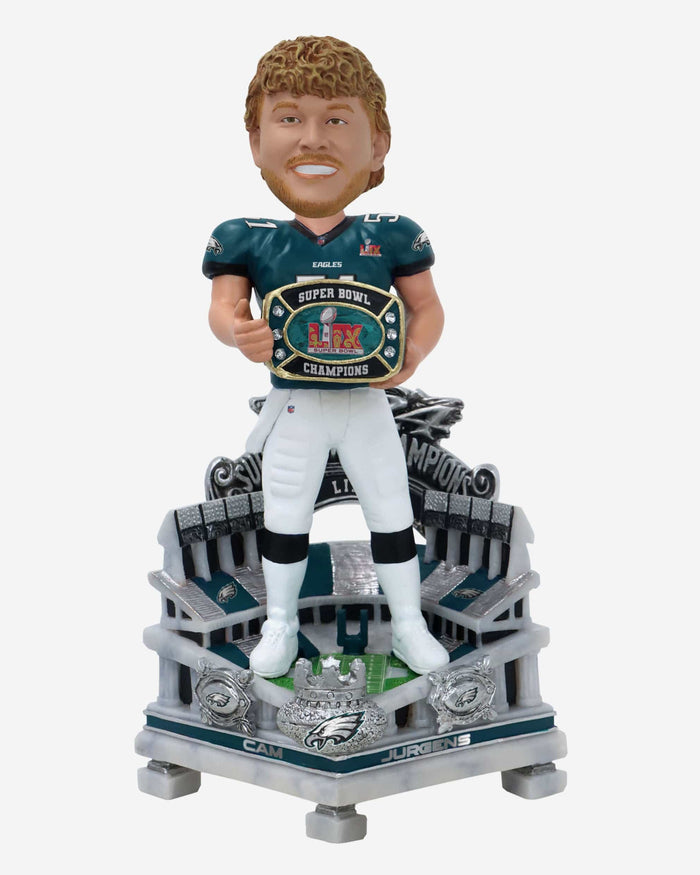 Cam Jurgens Philadelphia Eagles Super Bowl LIX Champions Celebration Bobblehead FOCO - FOCO.com