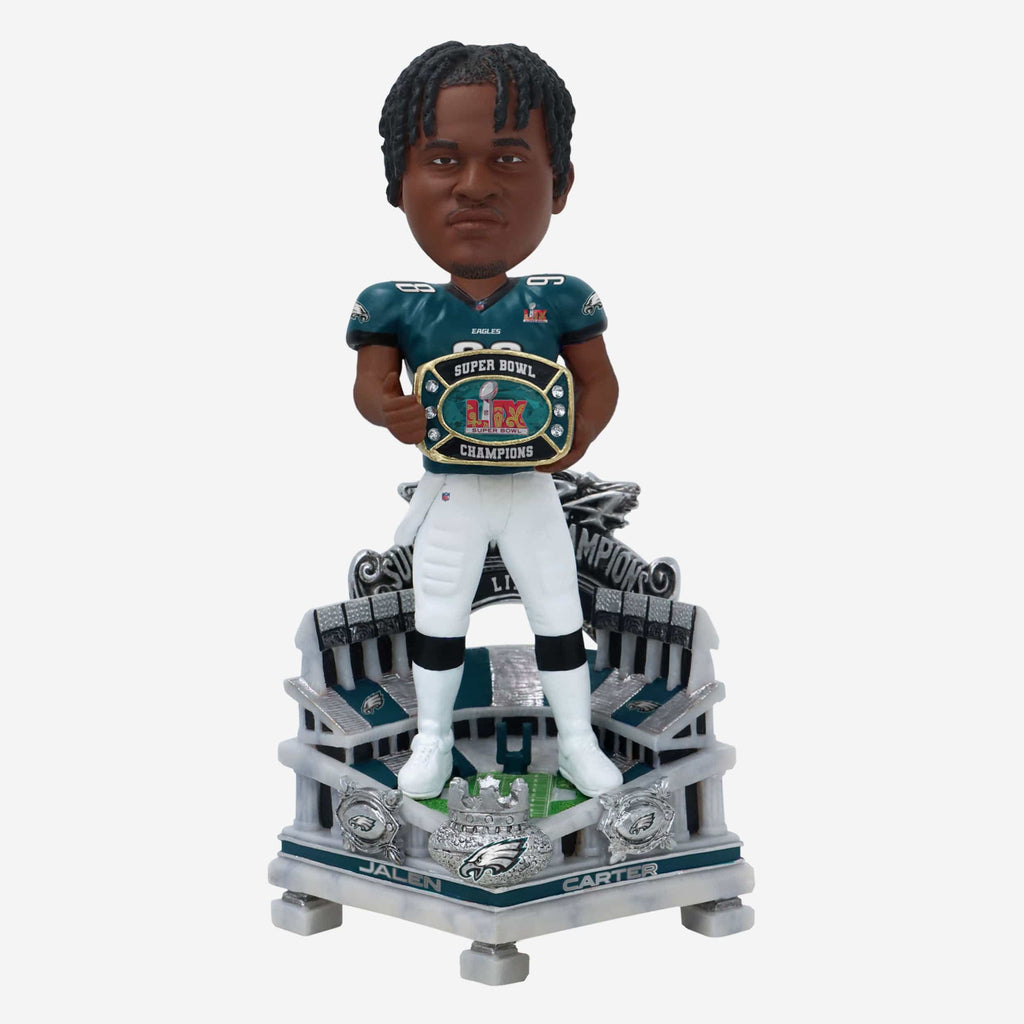 Jalen Carter Philadelphia Eagles Super Bowl LIX Champions Celebration Bobblehead FOCO - FOCO.com