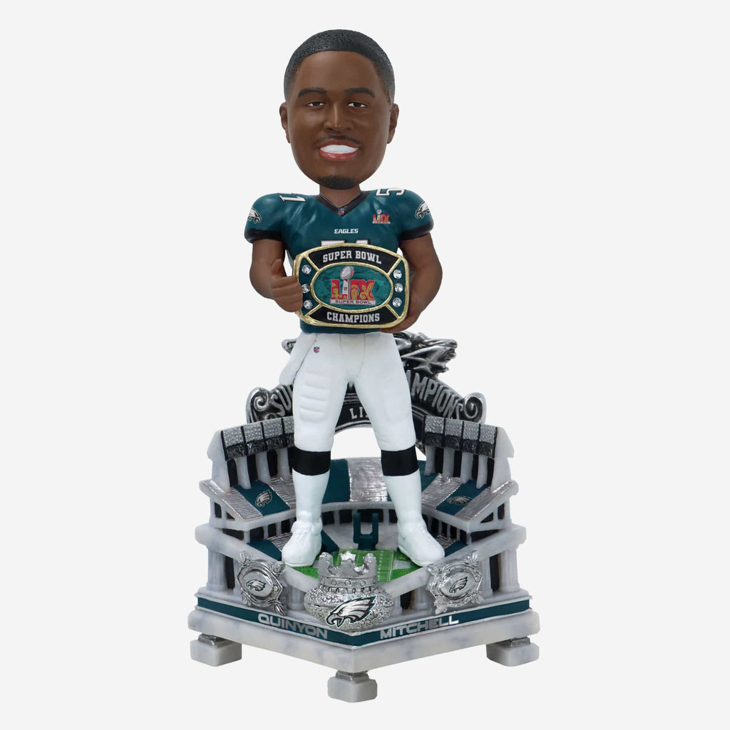 Quinyon Mitchell Philadelphia Eagles Super Bowl LIX Champions Celebration Bobblehead FOCO - FOCO.com