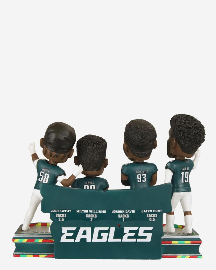 Philadelphia Eagles Super Bowl LIX Champions Power House Defense Mini Bobblehead Scene FOCO - FOCO.com