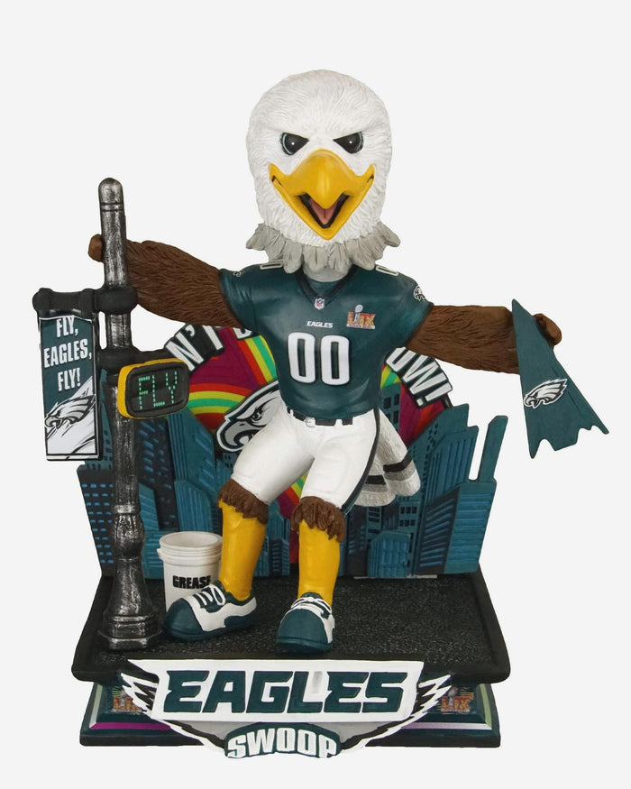 Swoop Philadelphia Eagles Super Bowl LIX Champions Grease Pole Bobblehead FOCO - FOCO.com