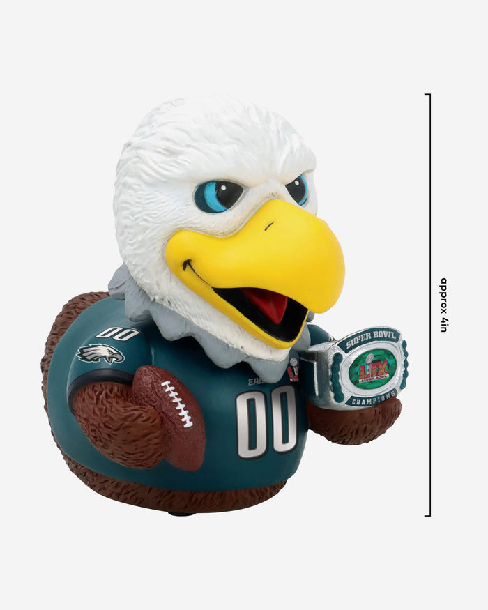 Swoop Philadelphia Eagles Super Bowl LIX Champions Bobble Duck Mascot Mini Bobblehead FOCO - FOCO.com