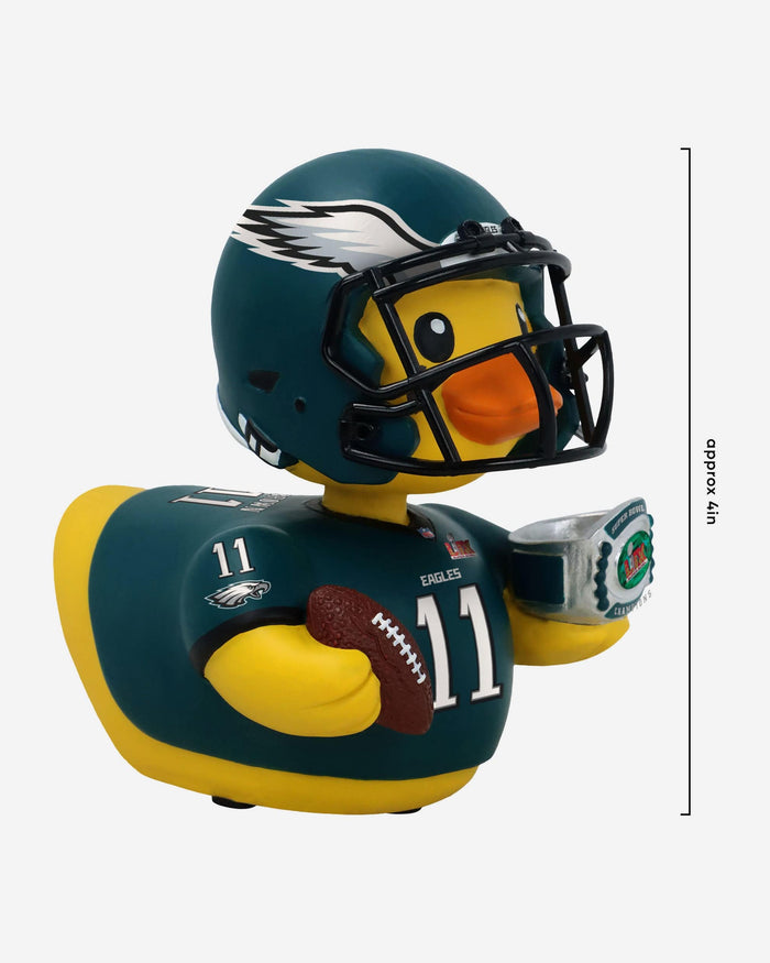 AJ Brown Philadelphia Eagles Super Bowl LIX Champions Player Bobble Duck Mini Bobblehead FOCO - FOCO.com