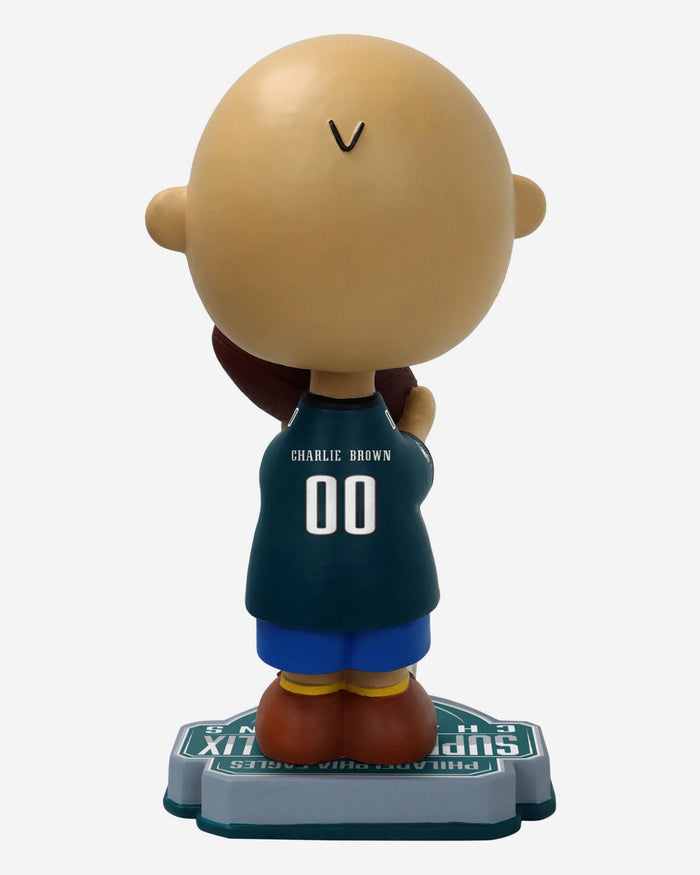 Philadelphia Eagles Charlie Brown Peanuts Super Bowl LIX Champions Ring Bobblehead FOCO - FOCO.com