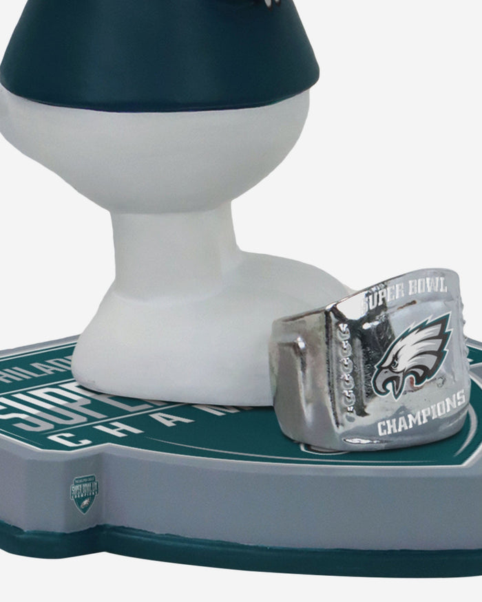 Philadelphia Eagles Snoopy Peanuts Super Bowl LIX Champions Ring Bobblehead FOCO - FOCO.com