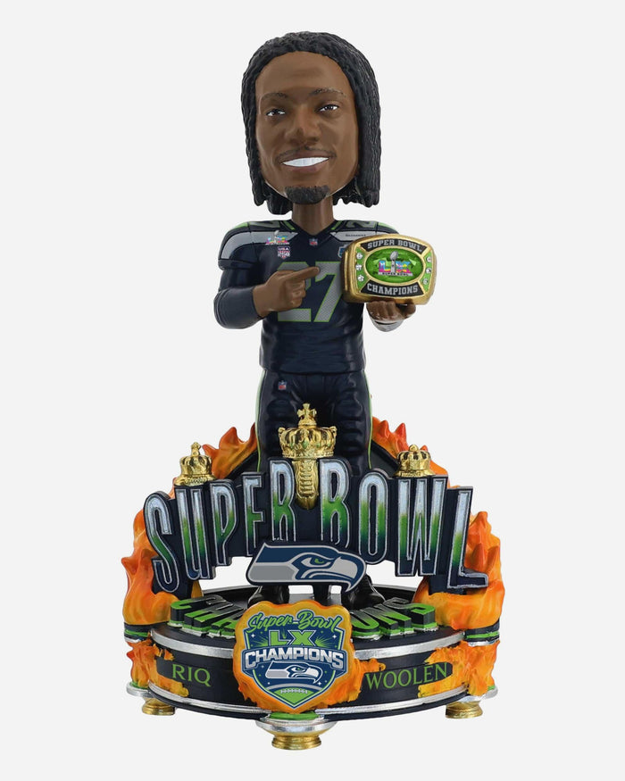 Tariq Woolen Seattle Seahawks Super Bowl LX Champions Celebration Bobblehead FOCO - FOCO.com