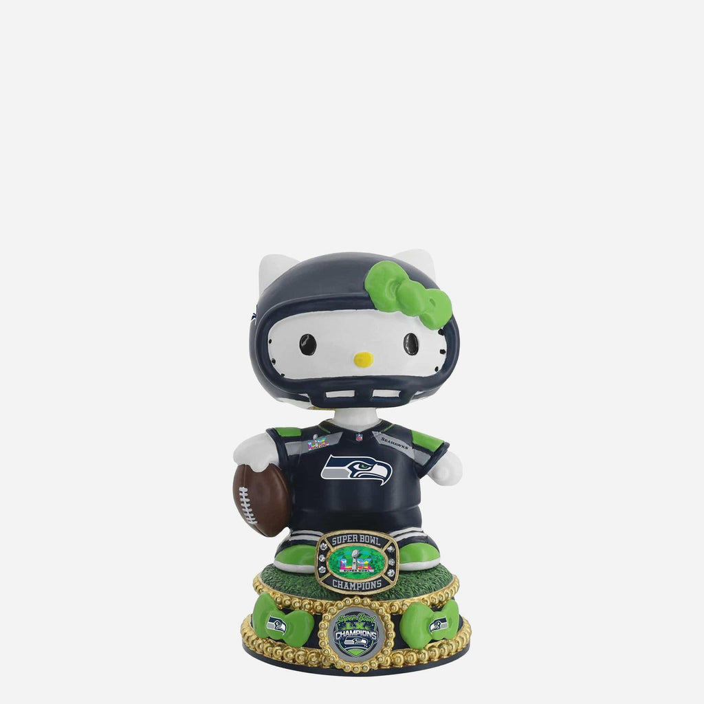 Seattle Seahawks Super Bowl LX Champions Hello Kitty® Mini Bobblehead FOCO - FOCO.com