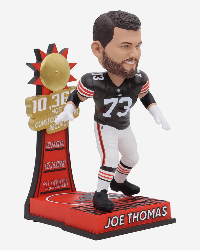 Joe Thomas Cleveland Browns Most Consecutive Snaps Record Bobblehead FOCO - FOCO.com