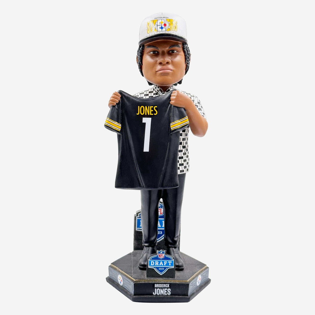 Broderick Jones Pittsburgh Steelers 2023 Draft Pick Bobblehead FOCO - FOCO.com