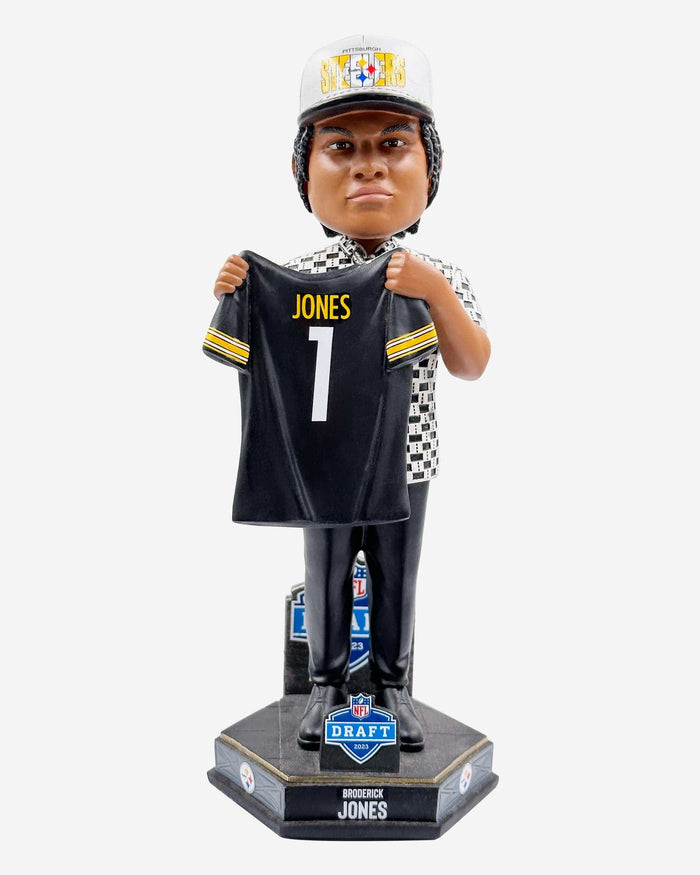 Broderick Jones Pittsburgh Steelers 2023 Draft Pick Bobblehead FOCO - FOCO.com