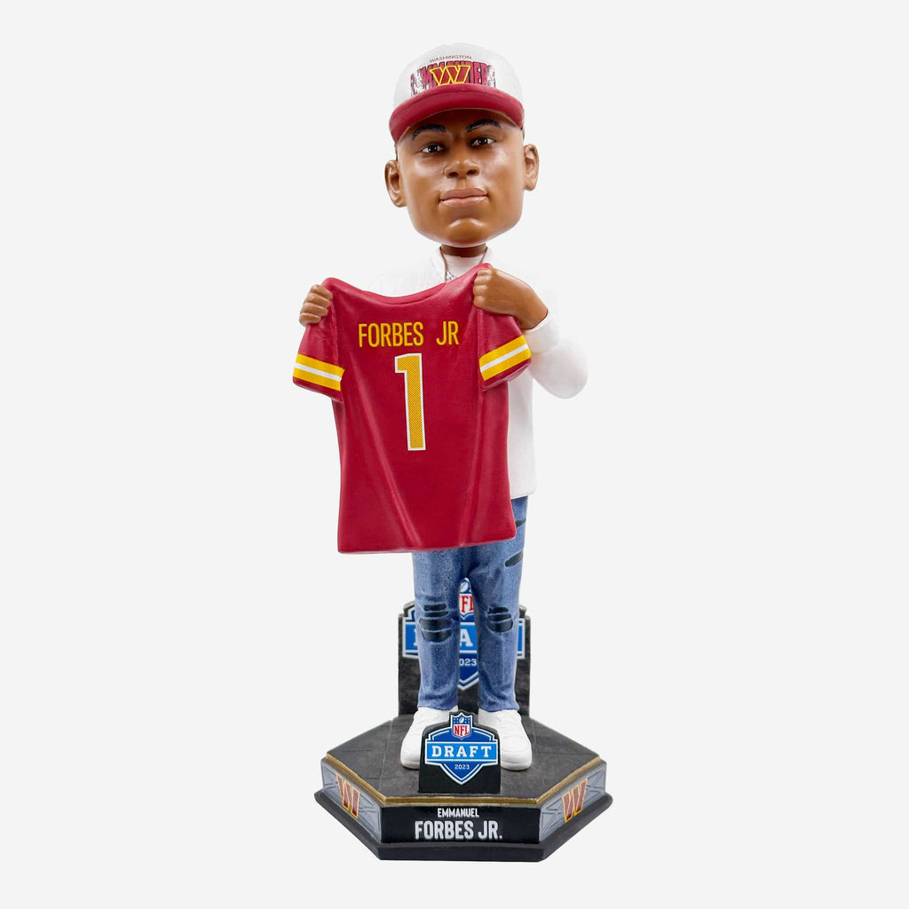 Emmanuel Forbes Washington Commanders 2023 Draft Pick Bobblehead FOCO - FOCO.com