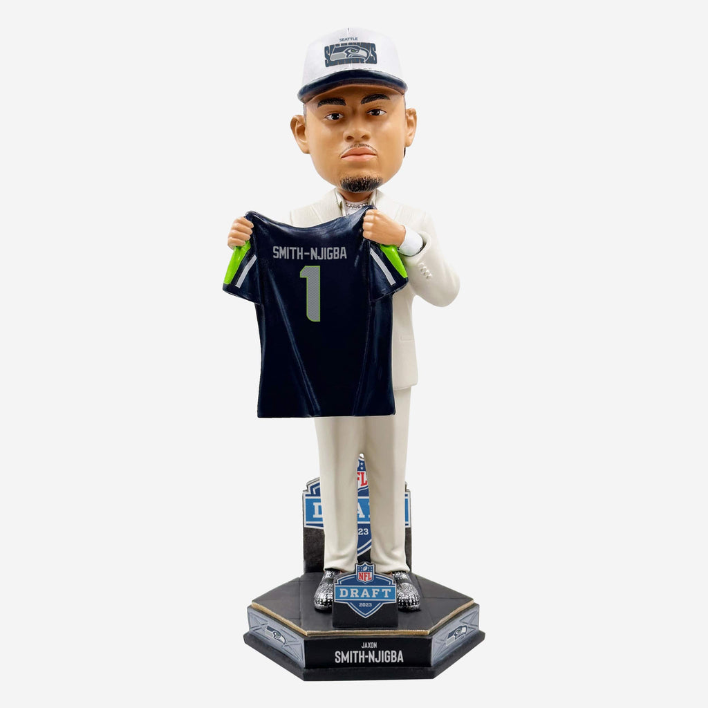 Jaxon Smith-Njigba Seattle Seahawks 2023 Draft Pick Bobblehead FOCO - FOCO.com