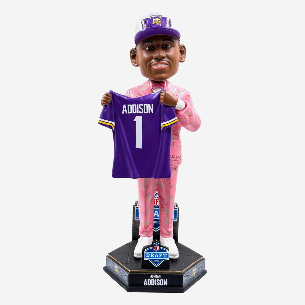 Jordan Addison Minnesota Vikings 2023 Draft Pick Bobblehead FOCO - FOCO.com