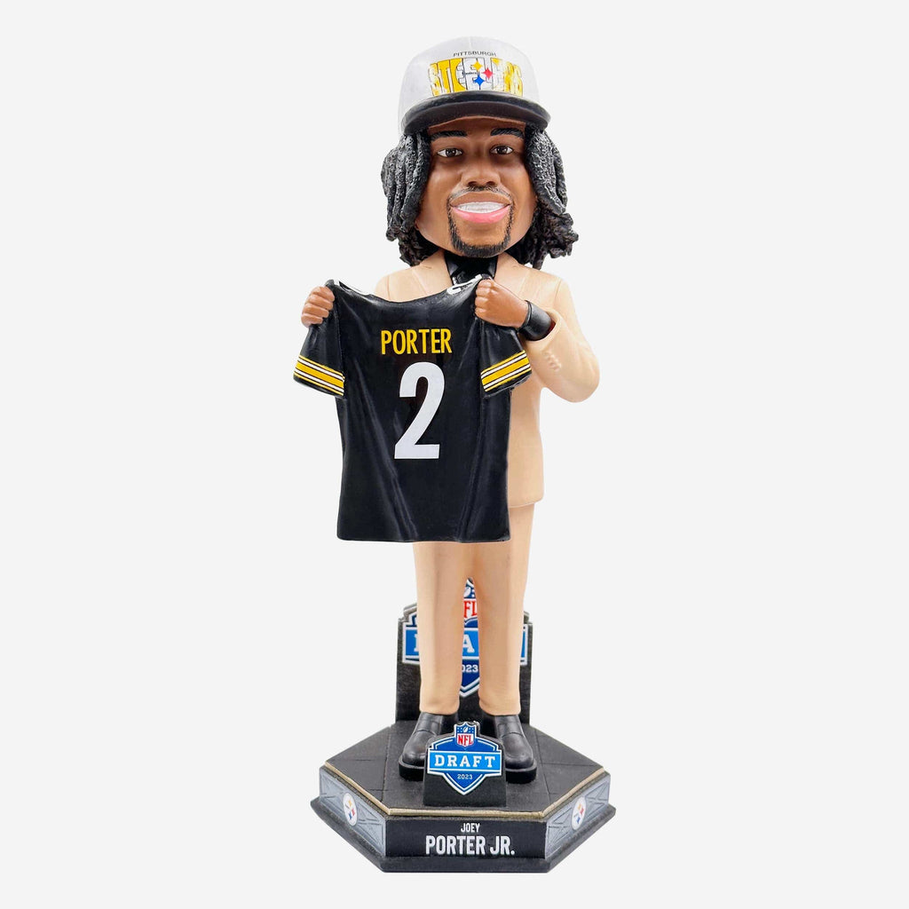 Joey Porter Jr Pittsburgh Steelers 2023 Draft Pick Bobblehead FOCO - FOCO.com